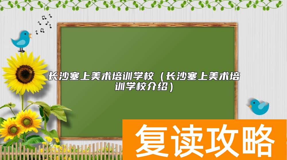 长沙塞上美术培训学校（长沙塞上美术培训学校介绍）